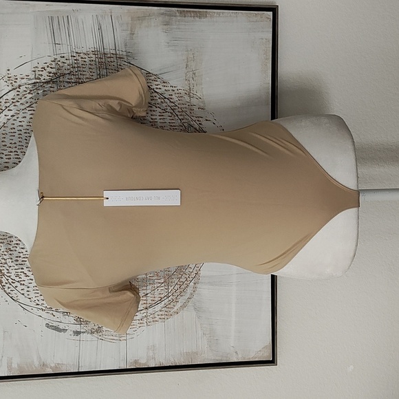 New House of Harlow Beige Bodysuit Size M - Picture 3 of 8